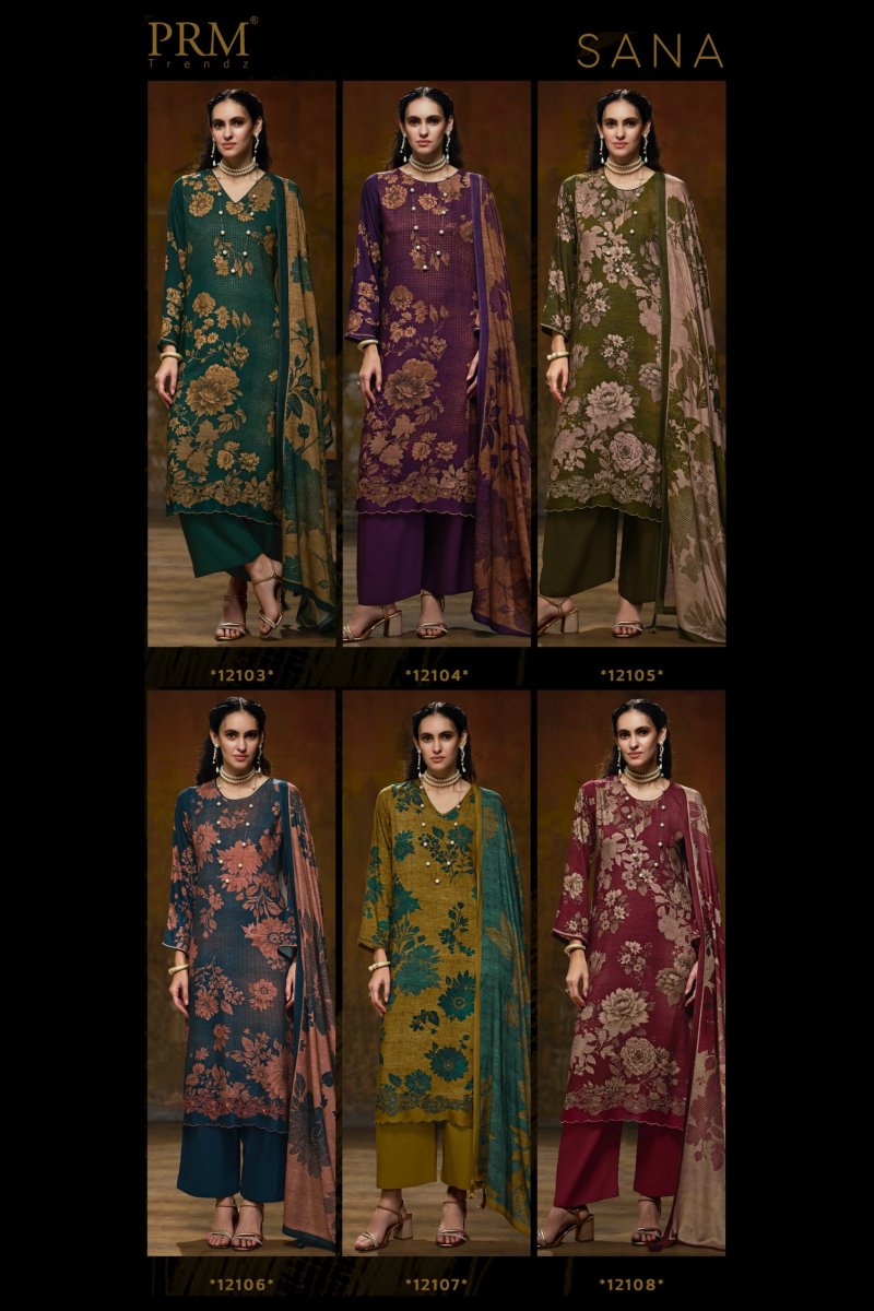 Adda By Prm Viscos Pashmina Dress Materials